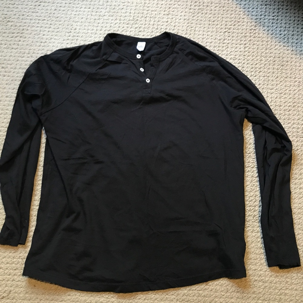 Alternative Apparel 100% organic cotton Henley - slim fit - L